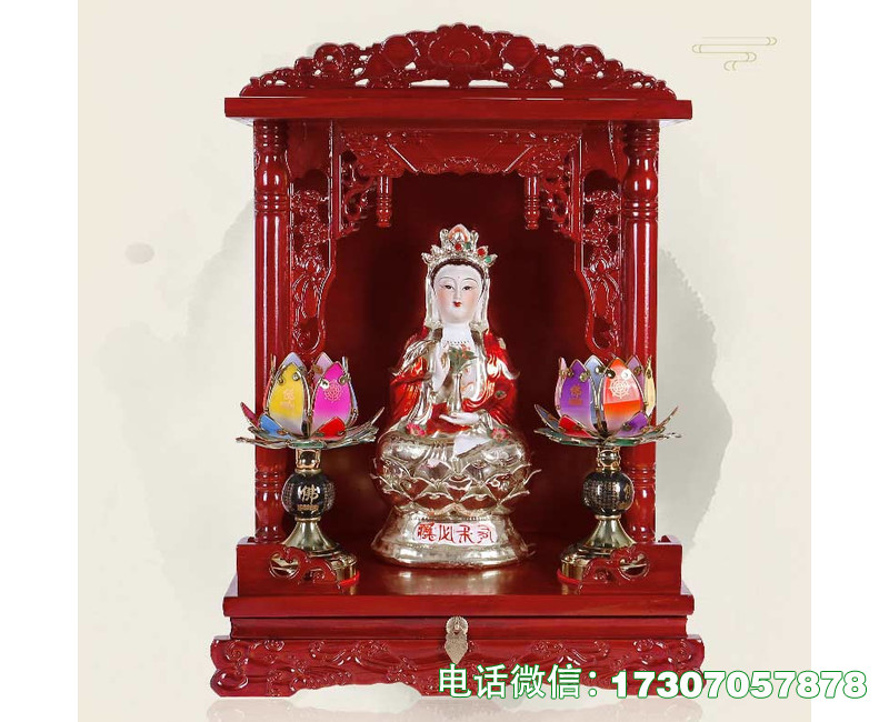 河池实木佛龛架生产