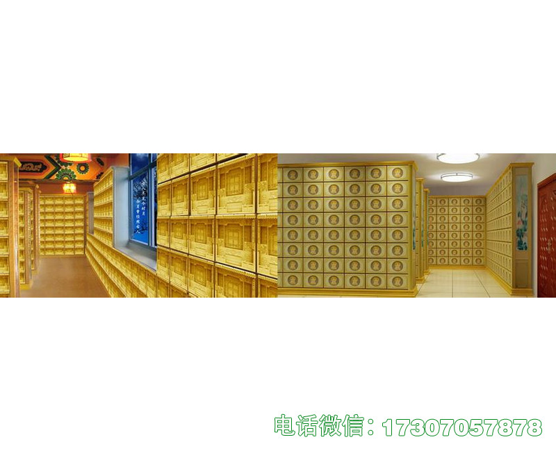 黄梅县木雕骨灰盒存放架
