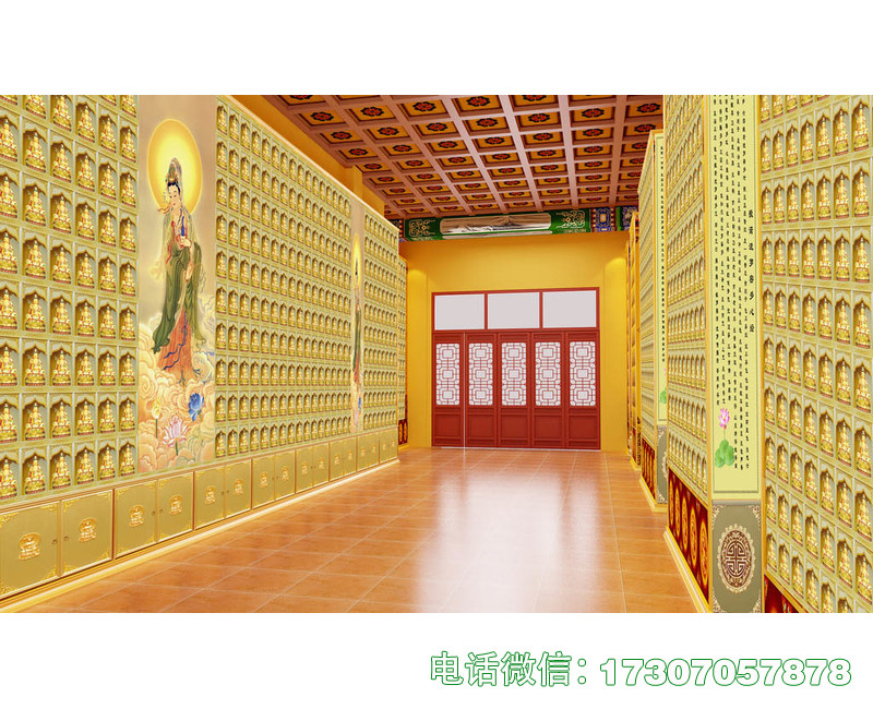 宝兴县地宫骨灰堂千佛墙
