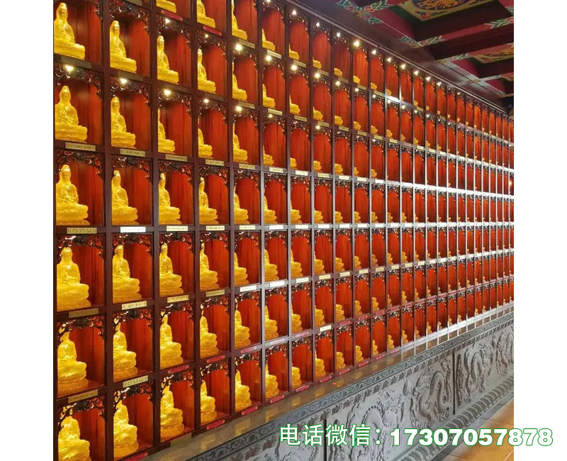 黑水县寺庙万佛墙图